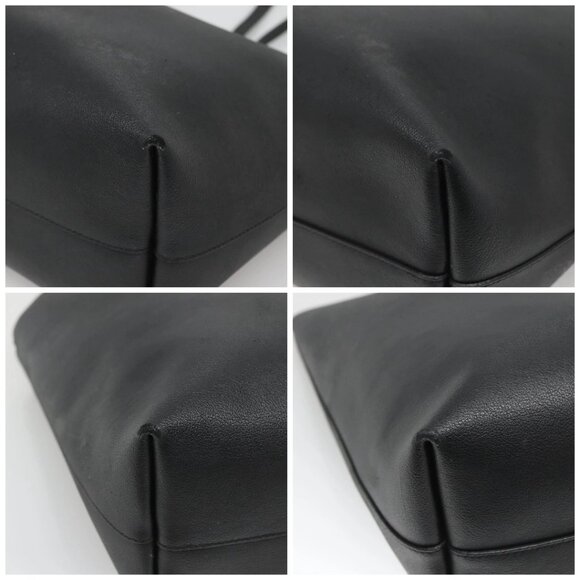 SAINT LAURENT Tote Bag Leather Black Auth 139838 - Picture 15 of 16